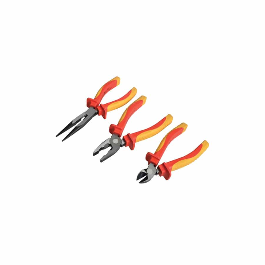 Faithfull FAIPLVDESET VDE Pliers Set with Pouch, 3 Piece