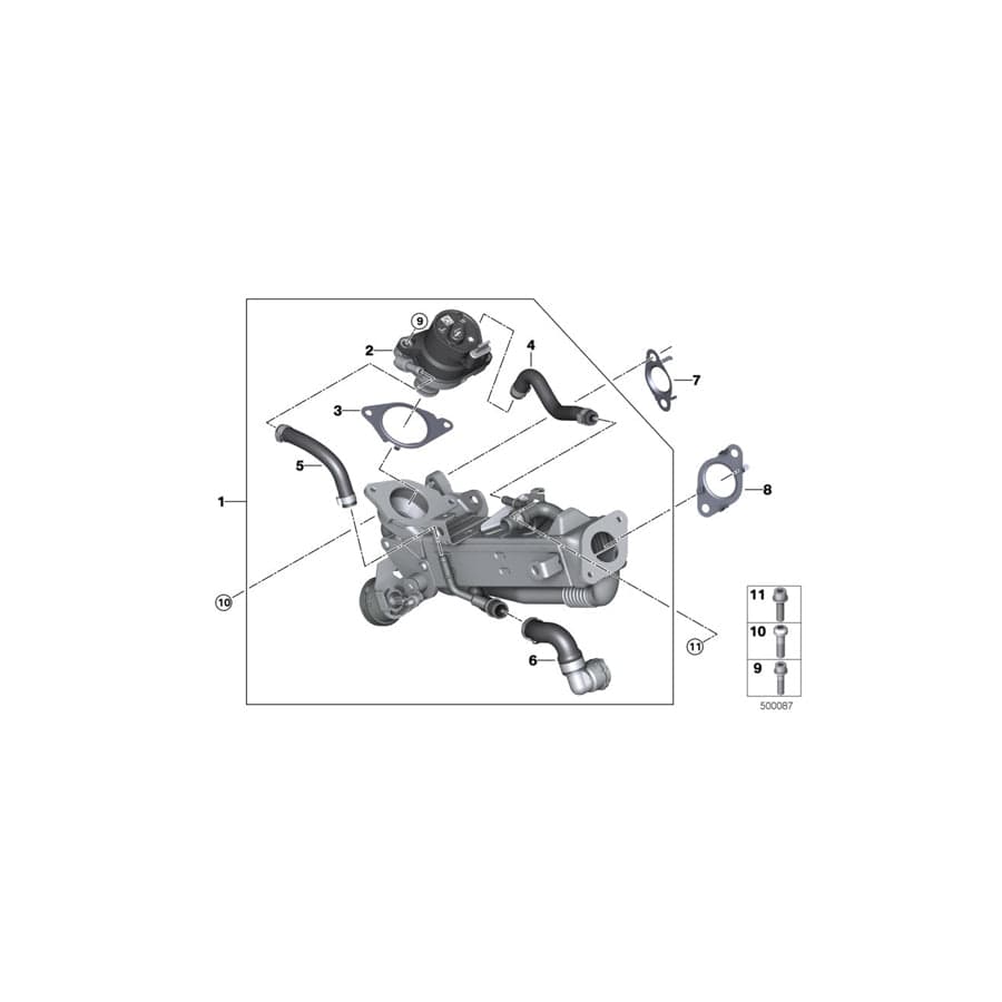 Genuine BMW 11718580449 G05 Coolant Hose, Supply (Inc. X5 25dX) | ML Performance UK Car Parts