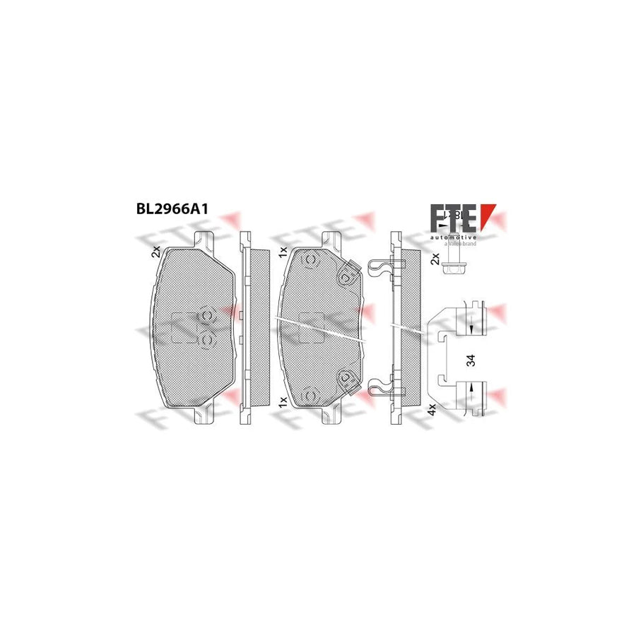 FTE 9011210 Brake Pad Set