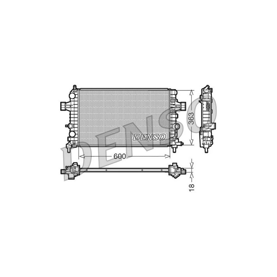 DENSO DRM20103 Engine Radiator