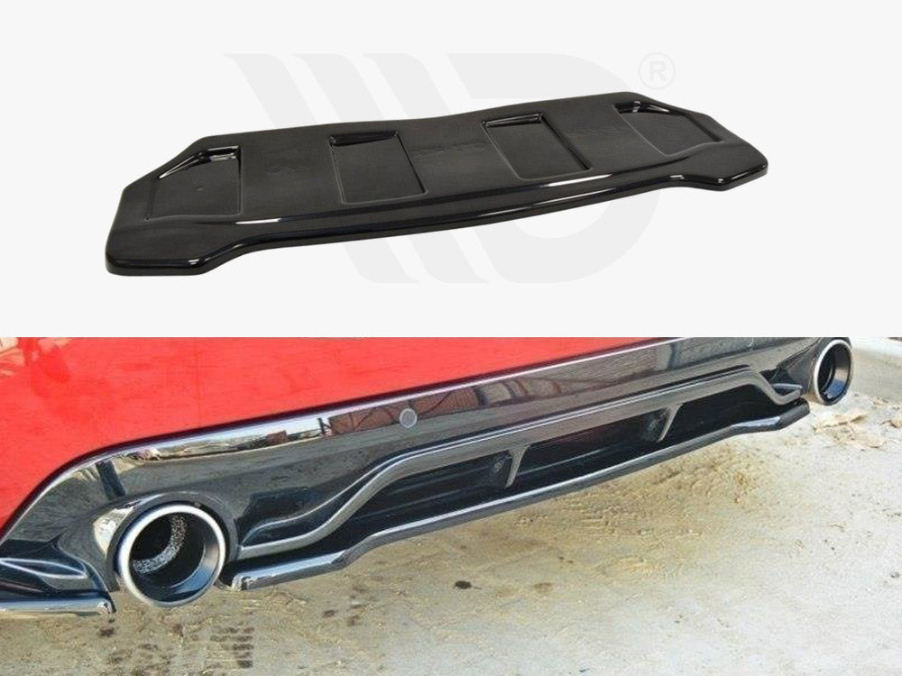 Maxton Design PE-308-GTI-RD1T Central Rear Splitter Peugeot 308 II GTIfits | ML Performance US Car Parts