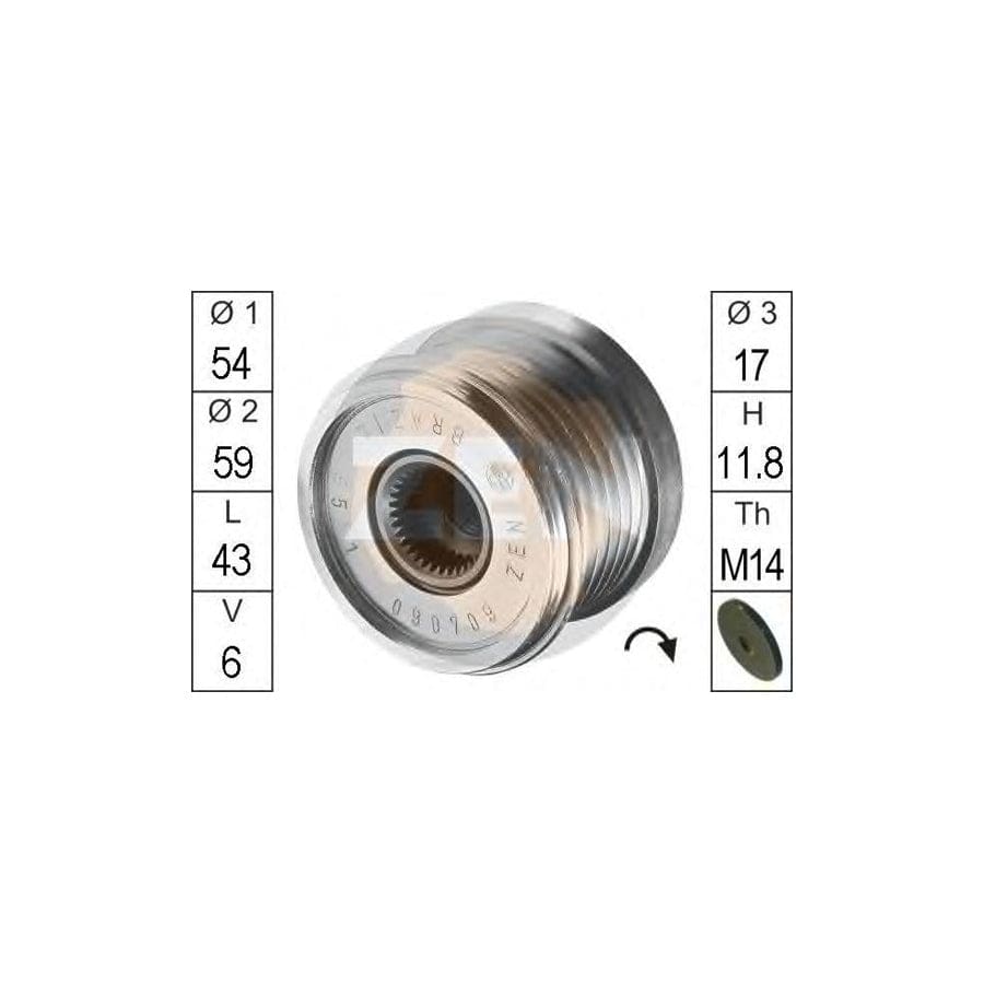 Era 219079 Alternator Freewheel Clutch