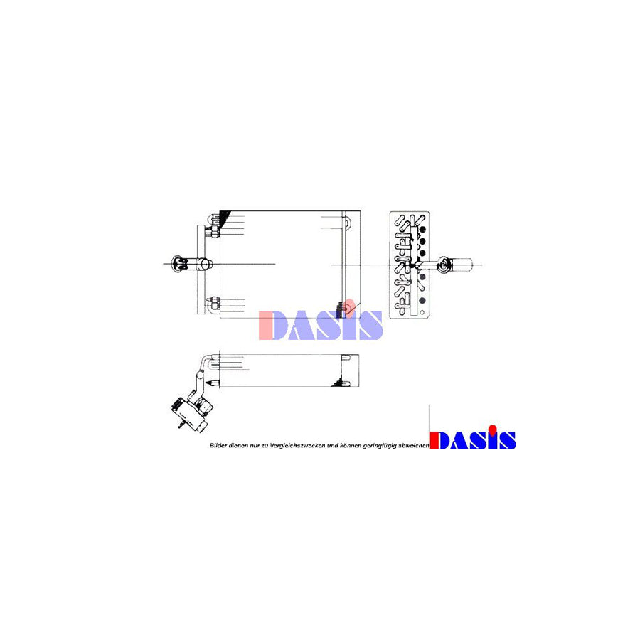 AKS Dasis 820004N Air Conditioning Evaporator for Citroen Zx