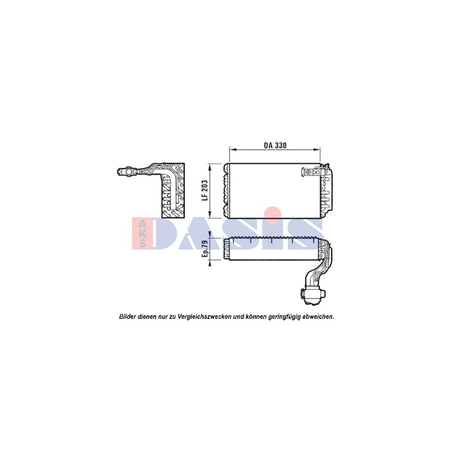AKS Dasis 820003N Air Conditioning Evaporator
