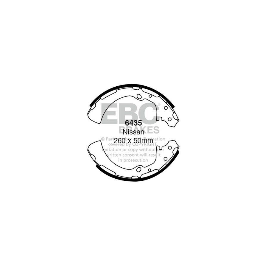 EBC 6435 Nissan Rear Brake Shoes 1 | ML Performance US Car Parts