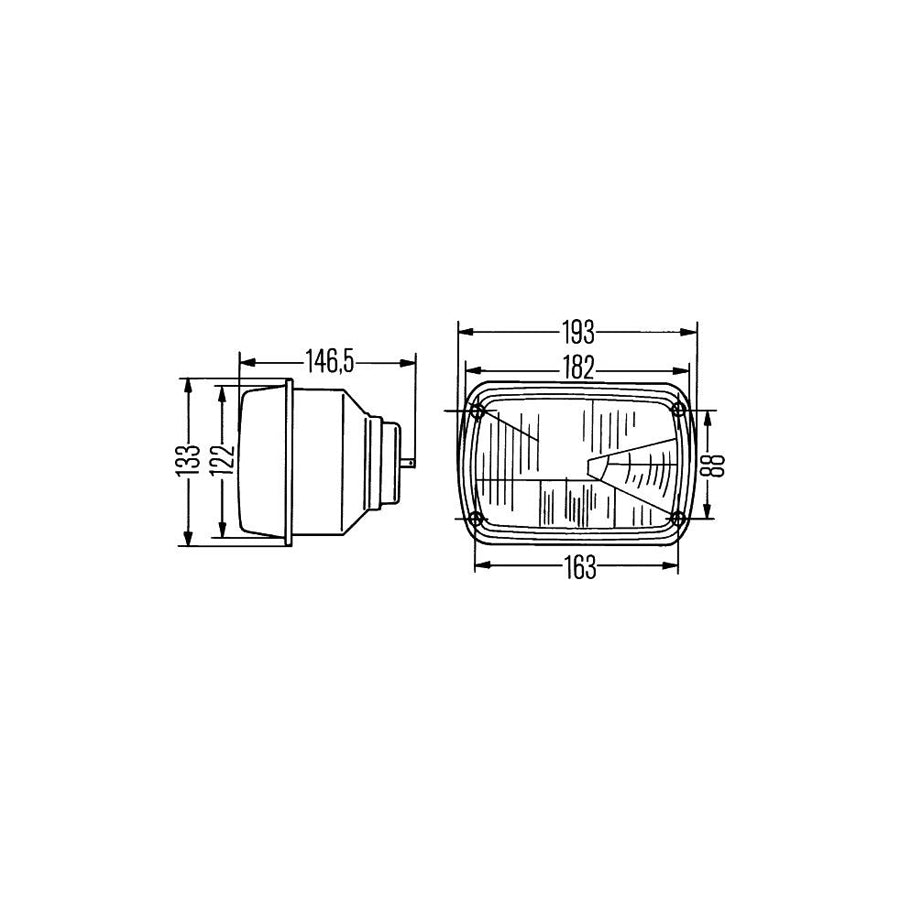 Hella 1AD 003 305-007 Headlight