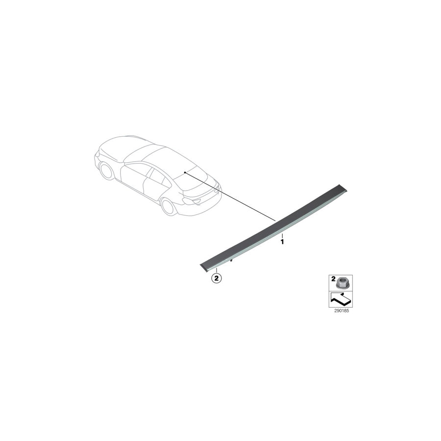 Genuine BMW 63257988860 F06 Chmsl, Primed (Inc. ALPINA B6, 640d & M6) | ML Performance US Car Parts