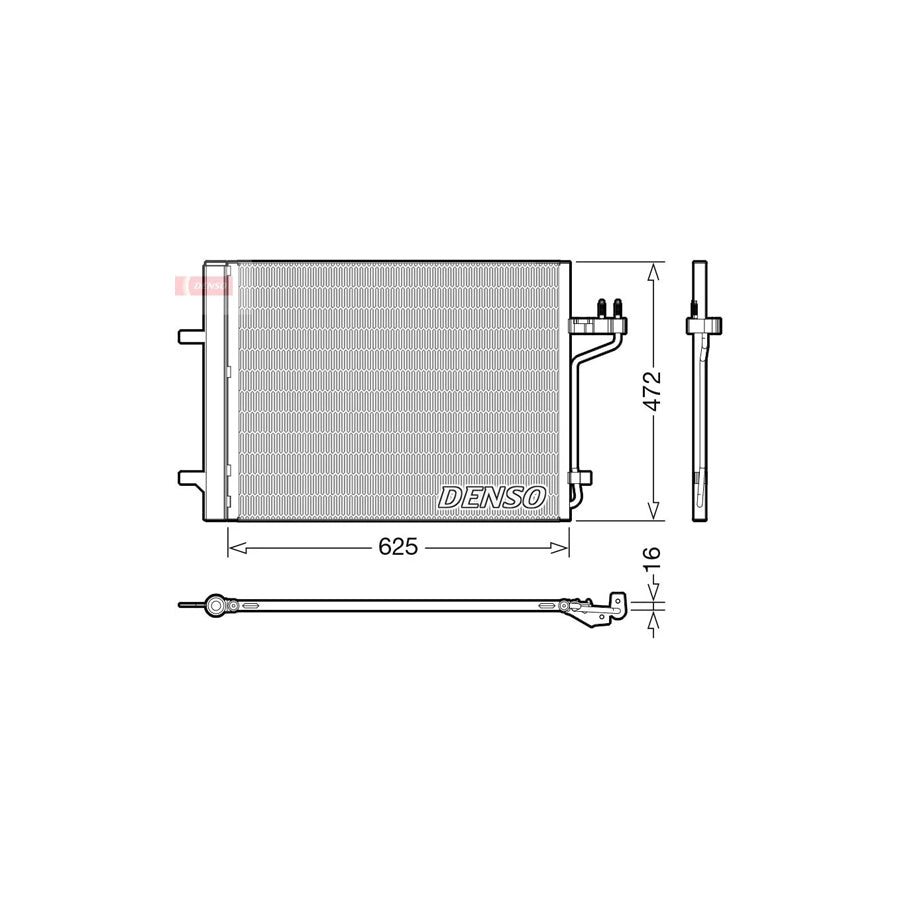 DENSO DCN10047 Air Conditioning Condenser