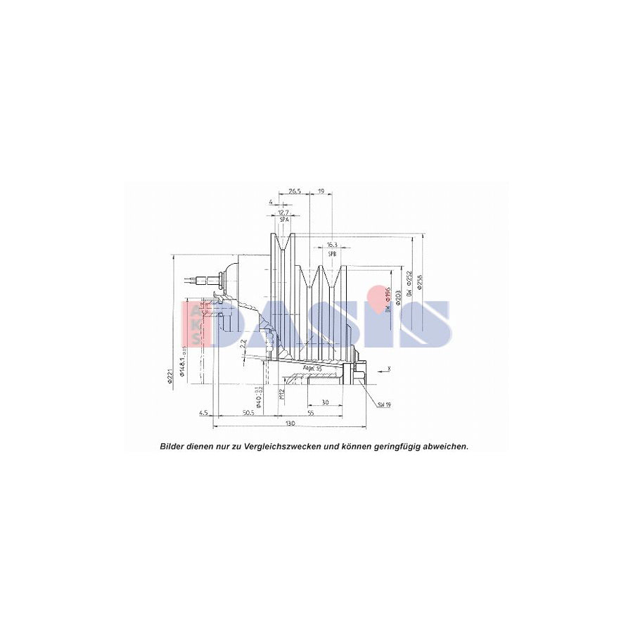 AKS Dasis 851268N AC Compressor Clutch