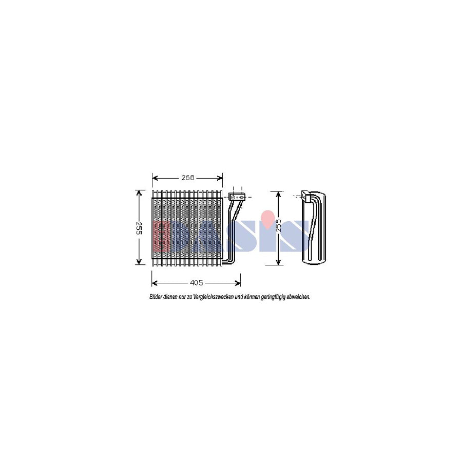 AKS Dasis 820010N Air Conditioning Evaporator