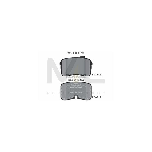 TEXTAR 2121901 Brake pad set prepared for wear indicator | ML Performance Car Parts