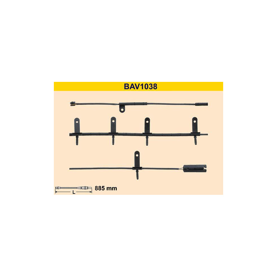 Barum Bav1038 Brake Pad Wear Sensor