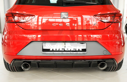 Rieger 00088133 SEAT 5F Leon FR Rear Diffuser 6 | ML Performance UK Car Parts