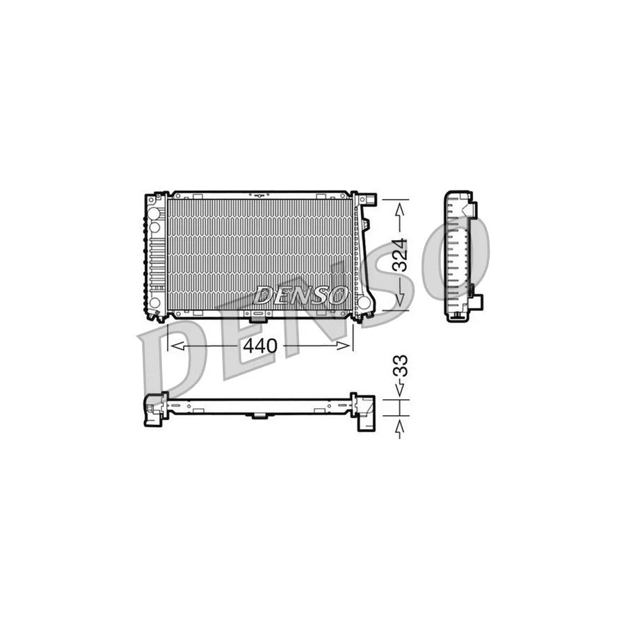 DENSO DRM05032 Engine Radiator for BMW 3 Series