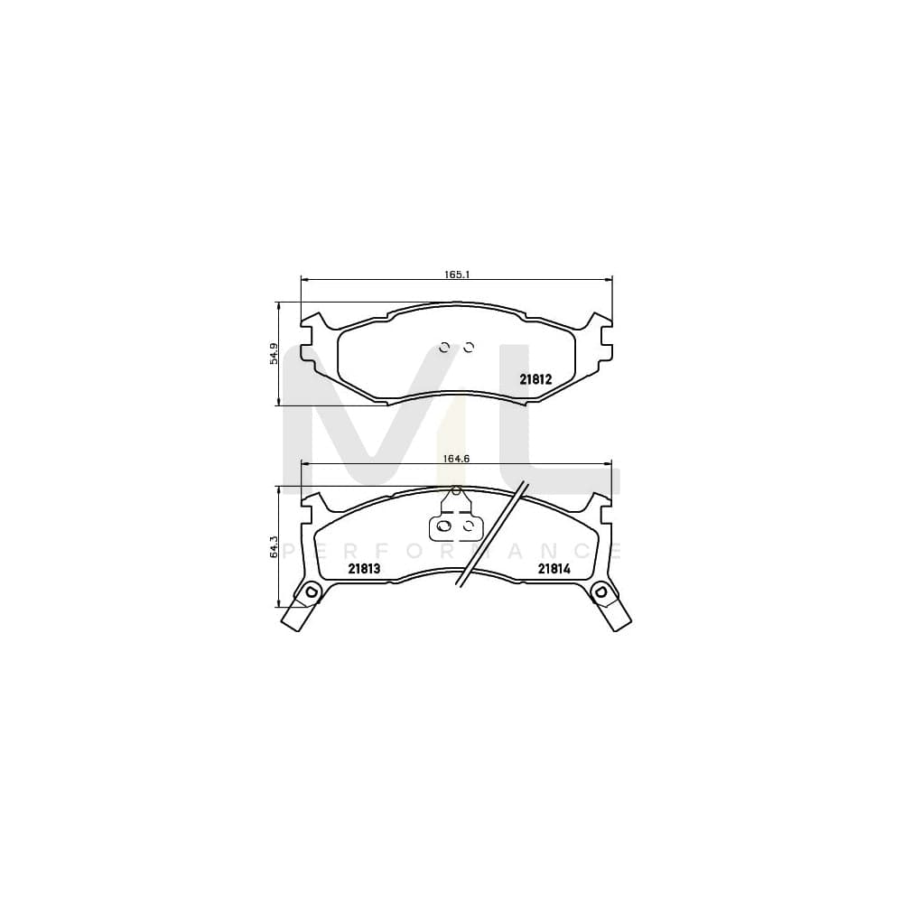 Hella 8DB 355 008-221 Brake Pad Set With Acoustic Wear Warning