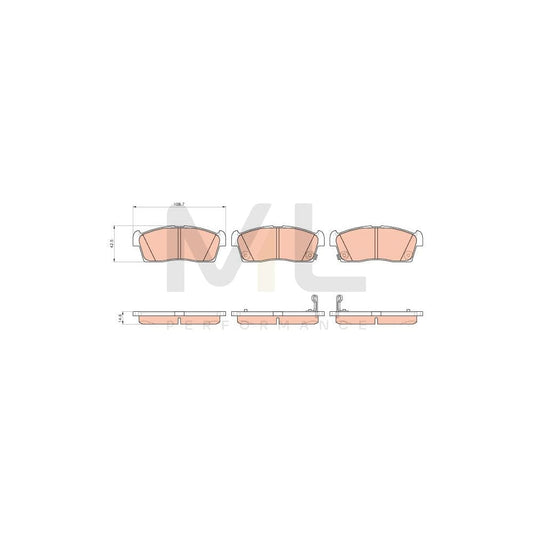 TRW Gdb1940 Brake Pad Set With Acoustic Wear Warning | ML Performance Car Parts