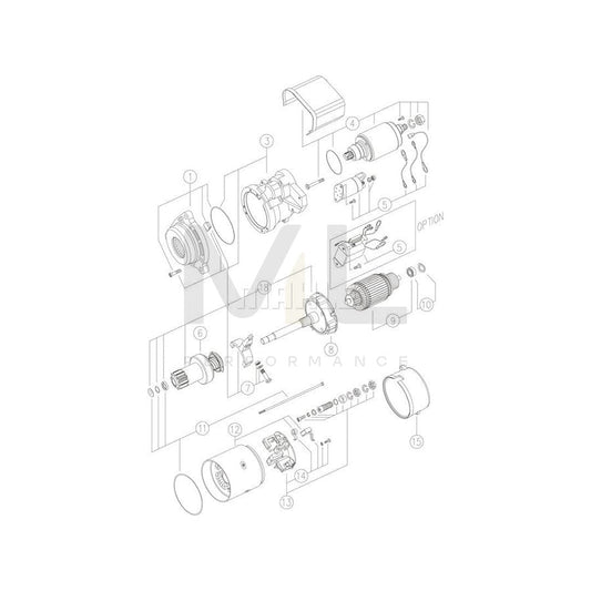 MAHLE ORIGINAL MS 63 Starter motor 24V 5,5kW, Teeth Quant.: 12, Oiltight | ML Performance Car Parts