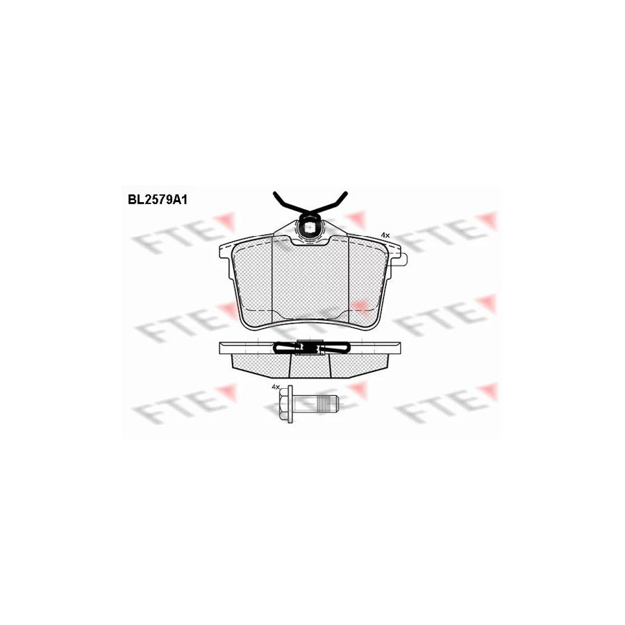 FTE Bl2579A1 Brake Pad Set