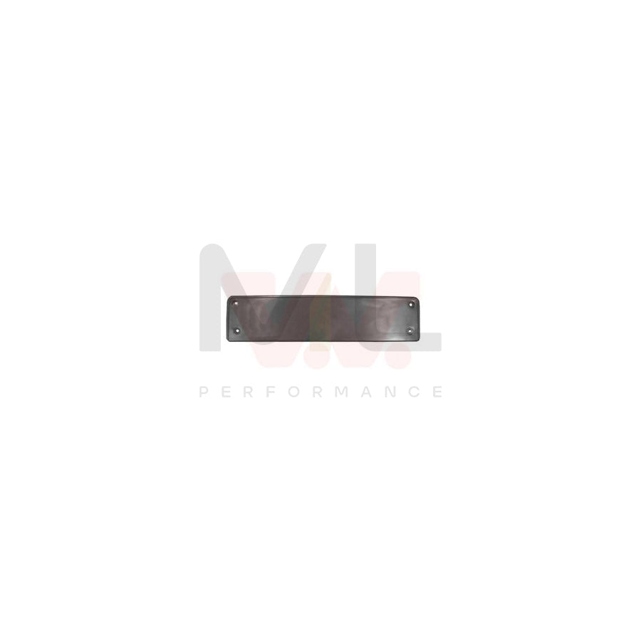 VAN WEZEL 5886580 Number plate holder Front, Black, frameless