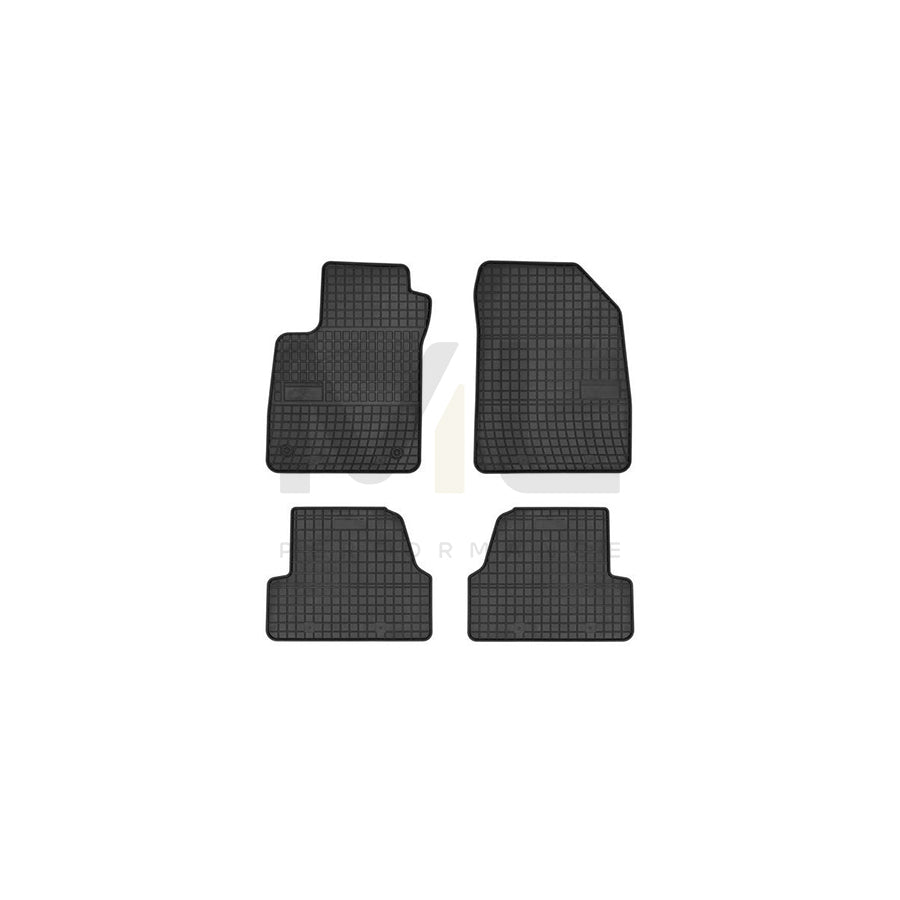 FROGUM Tailored 0708 Floor mat set Elastomer, Front and Rear, Quantity: 4, Black, (LHD)