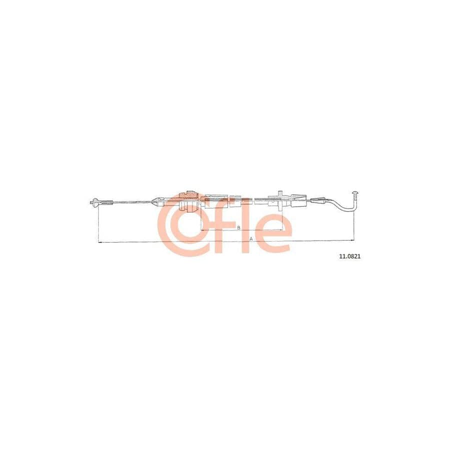 Cofle 92.11.0821 Throttle Cable for VW Passat