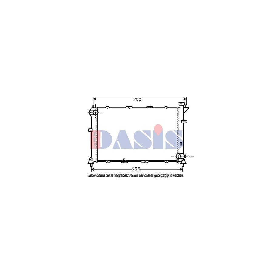 AKS Dasis 560320N Engine Radiator for Hyundai Sonata II (Y-2)