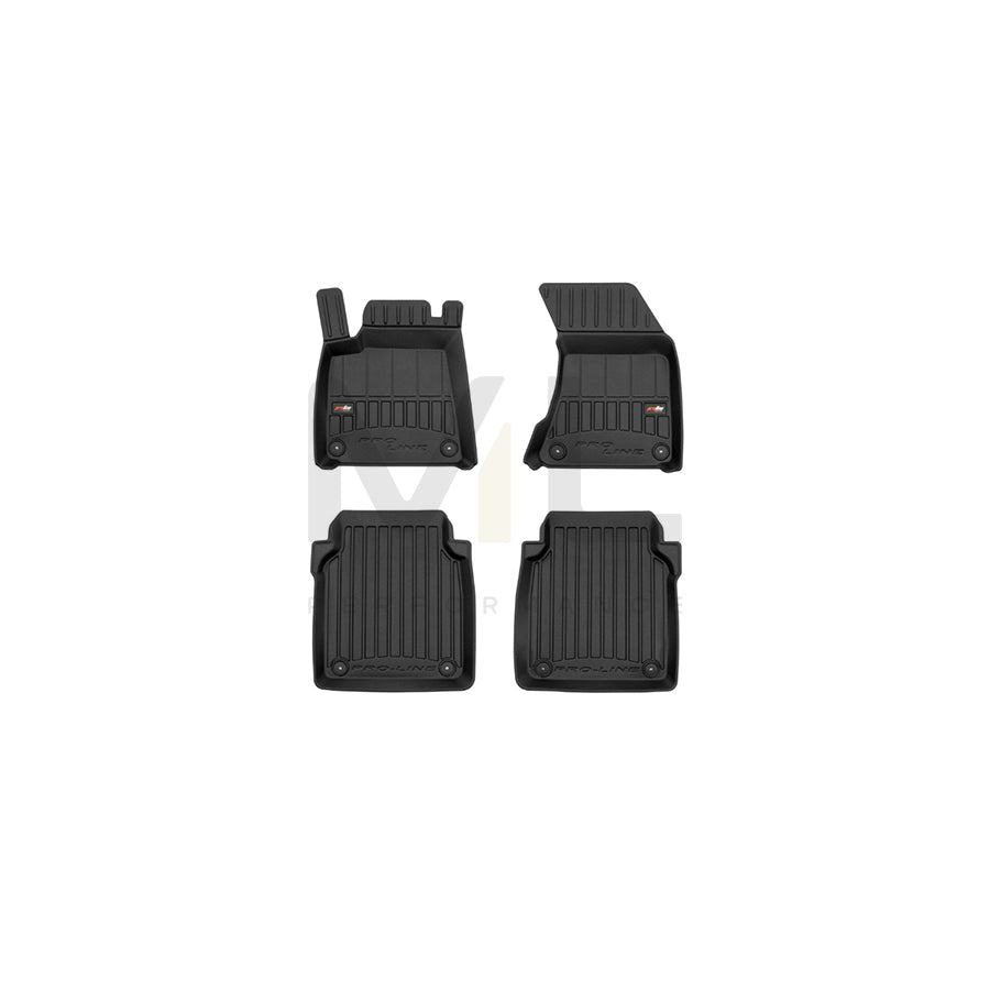 FROGUM Tailored, ProLine 3D427204 Floor mat set for AUDI A8 D4 (4H2, 4H8, 4HC, 4HL) Elastomer, Front and Rear, Quantity: 4, Black, (LHD)
