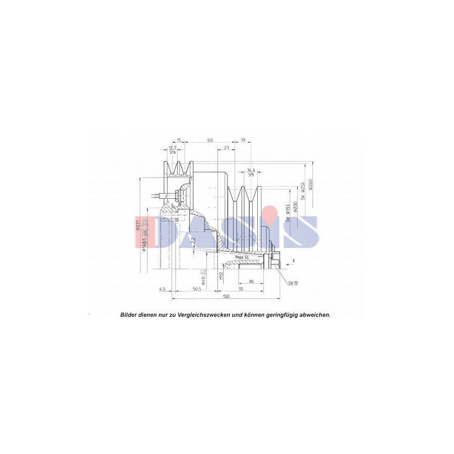 AKS Dasis 851272N AC Compressor Clutch