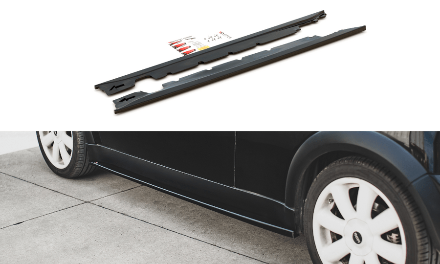 Maxton Design MC-ONE-1-SD1T Side Skirts Diffusers Mini Cooper/One R50 | ML Performance US Car Parts