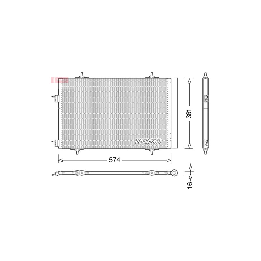 DENSO DCN21020 Air Conditioning Condenser