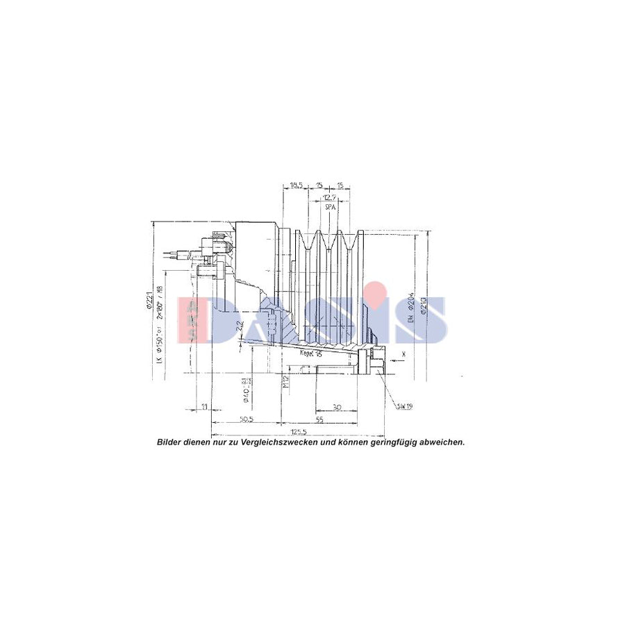 AKS Dasis 851271N AC Compressor Clutch