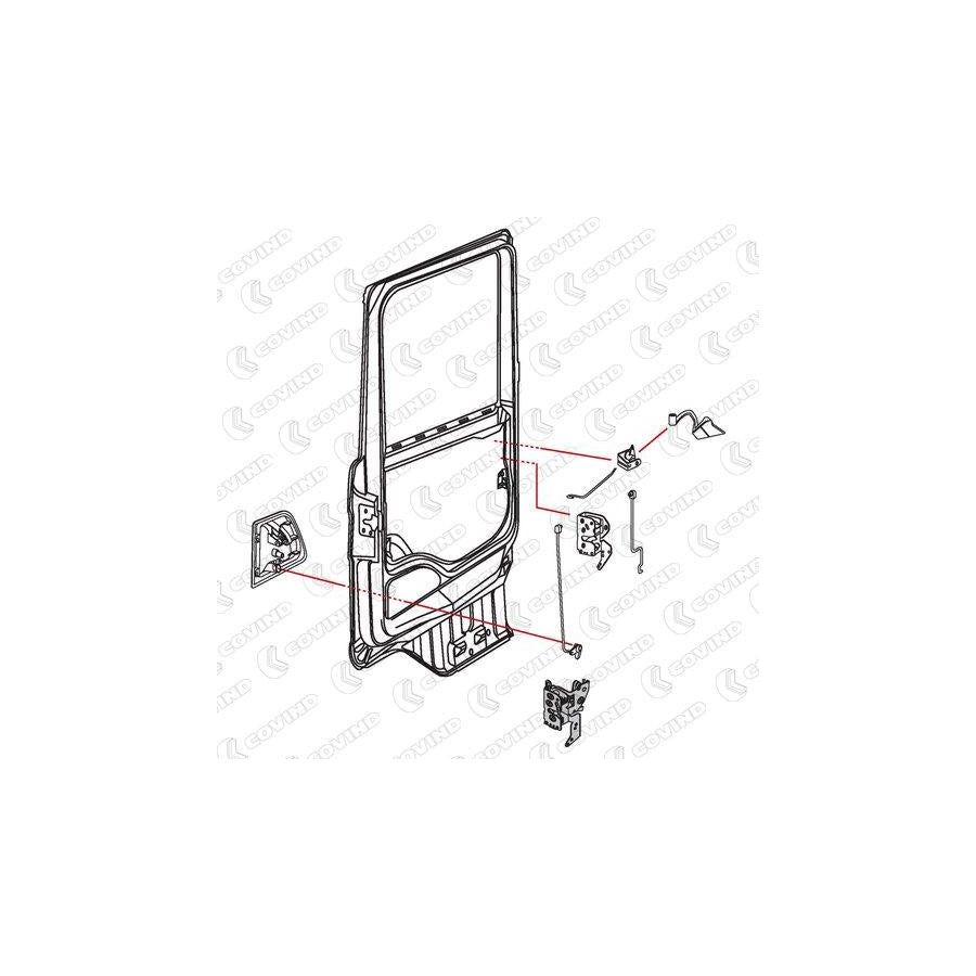 Covind 144/187 Door Lock
