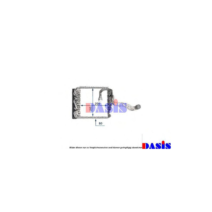 AKS Dasis 820030N Air Conditioning Evaporator