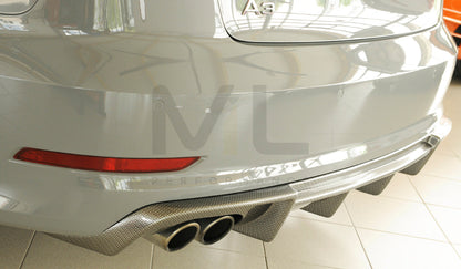 Rieger 00099367 Audi 8V A3 Rear Diffuser 5 | ML Performance UK Car Parts
