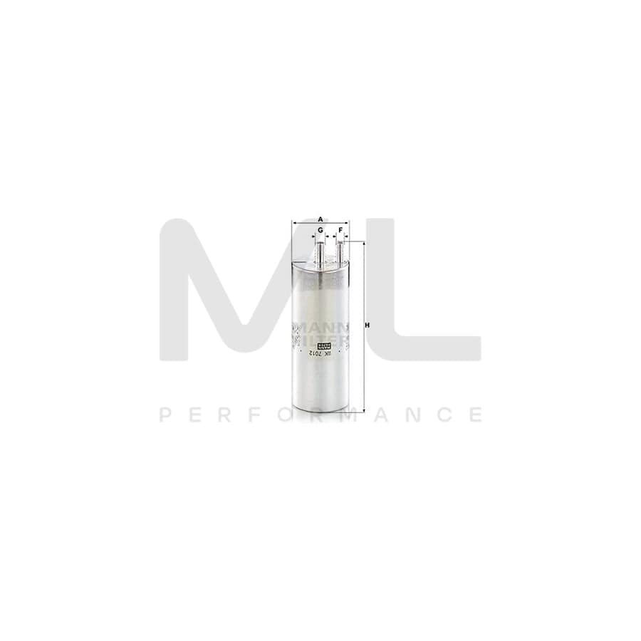 MANN-FILTER WK 7012 Fuel filter In-Line Filter