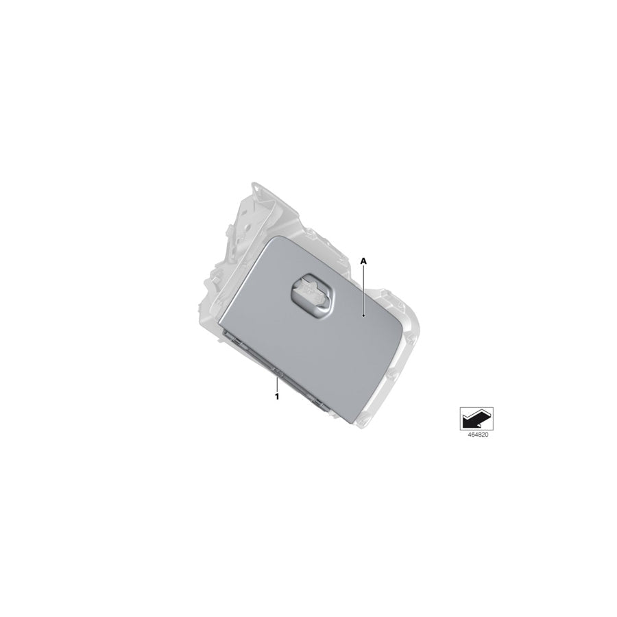 Genuine BMW 51167991186 G11 G12 Lid, Glove Box, Leather INDIVIDUAL (Inc. 740eX, 725Ld & 730Li) | ML Performance US Car Parts