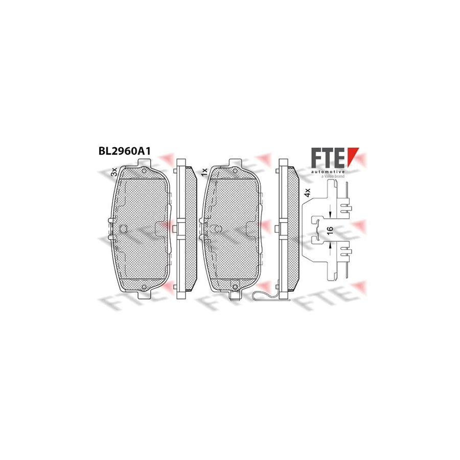 FTE 9011203 Brake Pad Set