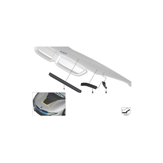 Genuine BMW 51767377153 I15 Seal, Front Left Air Duct (Inc. i8) | ML Performance US Car Parts