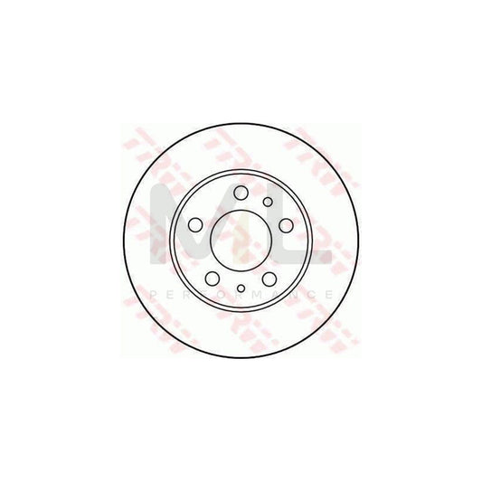TRW DF1686 Brake Disc for VOLVO 240 Saloon (P242, P244) Solid | ML Performance Car Parts