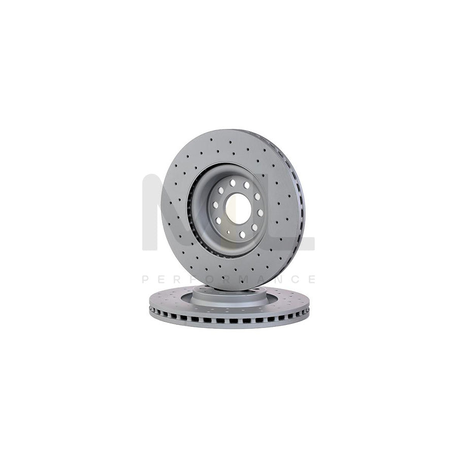 ZIMMERMANN SPORT COAT Z 600.3243.52 Brake Disc Internally Vented, Perforated, Coated, High-carbon  - 1 piece
