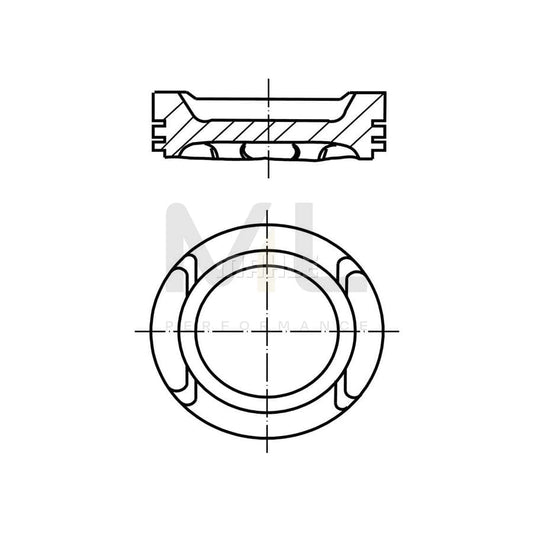 MAHLE ORIGINAL 028 PI 00133 002 Piston 83,01 mm, without cooling duct | ML Performance Car Parts