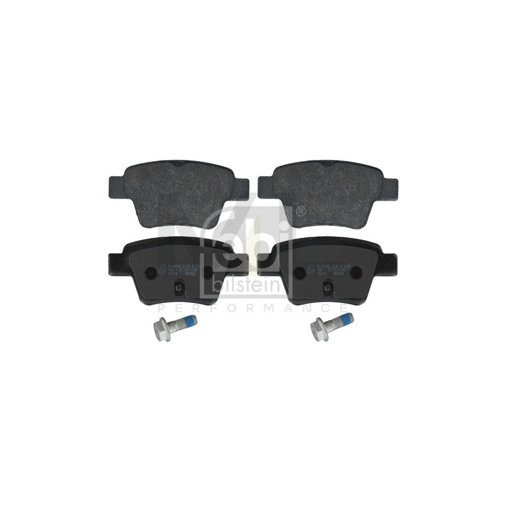 Febi Bilstein 16715 Brake Pad Set Rear Axle, With Attachment Material