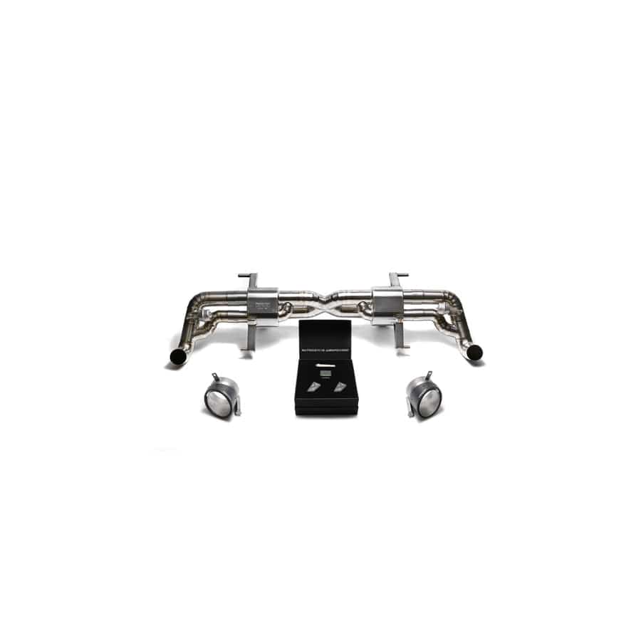 Armytrix AUR82-DC16 Titanium Valvetronic Exhaust System Audi R8 V8 MKI Facelift 2013-2015 with Dual Carbon Fiber 5"