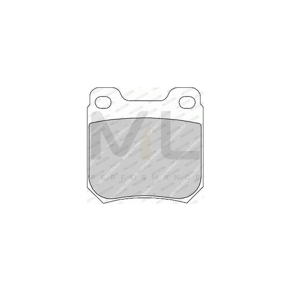 Ferodo Fqt719 Brake Pad Set Front Axle, Incl. Wear Warning Contact | ML Performance Car Parts