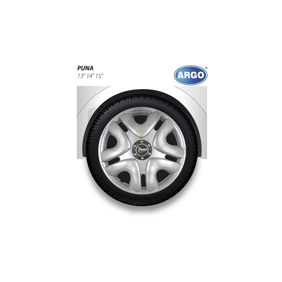 ARGO 13 PUNA GREY Wheel trims 13 Inch Silver