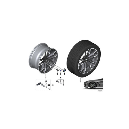 Genuine BMW 36118089878 G29 Disc Wheel Light Alloy Cerium Grey 9X19 ET:32 (Inc. Z4) | ML Performance US Car Parts