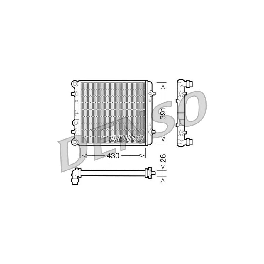 DENSO DRM32002 Engine Radiator