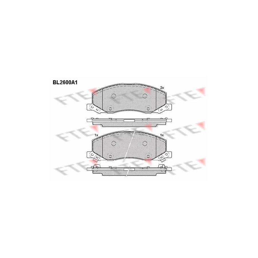 FTE Bl2600A1 Brake Pad Set