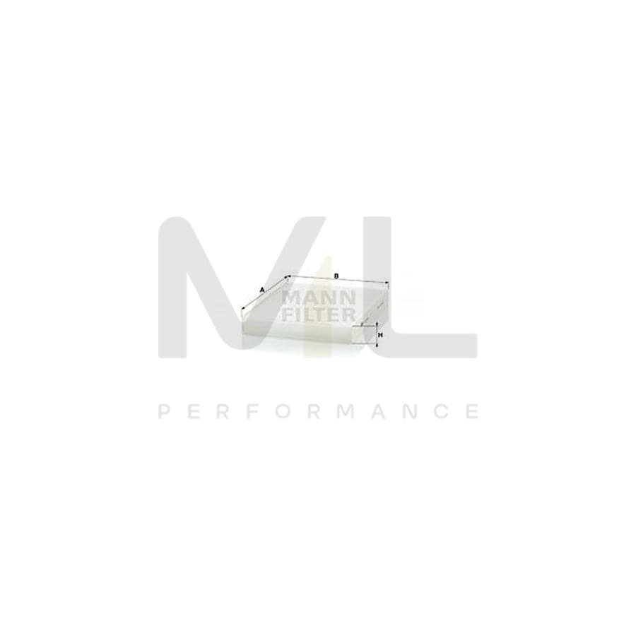 MANN-FILTER CU 26 001 Pollen filter for HYUNDAI ix55 (EN) Particulate Filter