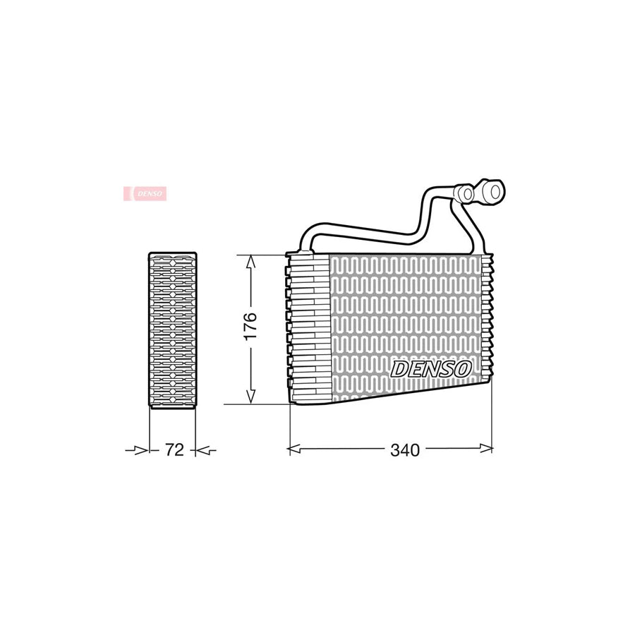 DENSO DEV08002 Air Conditioning Evaporator